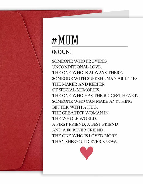 Load image into Gallery viewer, MOCO PAPER Happy Mom Birthday Card Mother's Day Gift Card From Son Daughter
