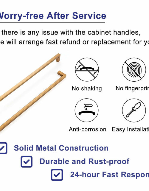 Load image into Gallery viewer, ASKANO Antique Brass Cabinet Pulls 12.6" Hole Centers Square Bar Pack of 1
