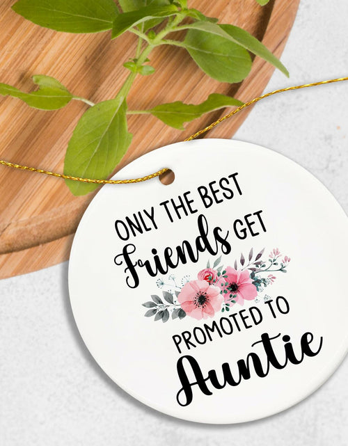 Load image into Gallery viewer, Voatok Promoted to Auntie Ornament Pregnancy Announcement Gift Decor
