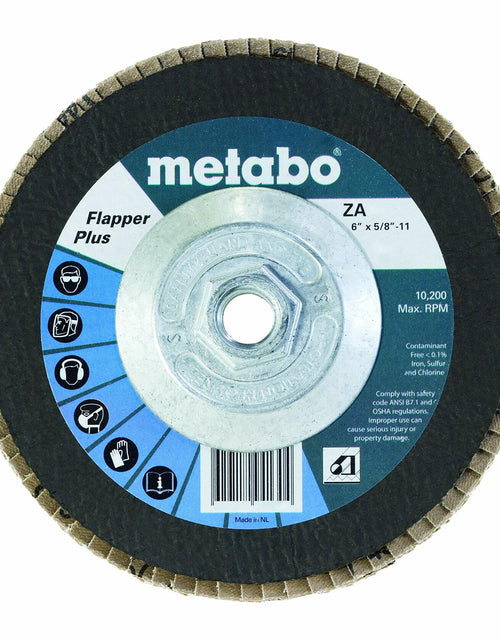 Load image into Gallery viewer, Metabo 6" Flapper Plus 60 5/8-11 T29 Fg 629413000
