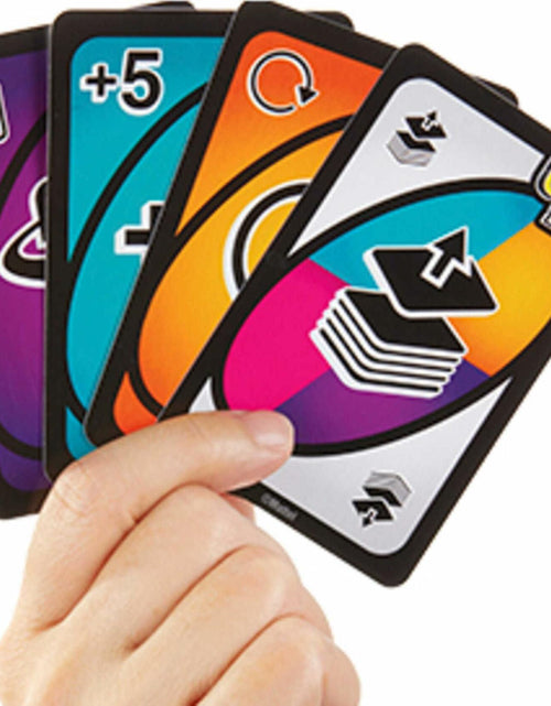 Load image into Gallery viewer, Mattel UNO FLIP! Family Card Game 112 Cards Sturdy Storage Tin Ages 7+
