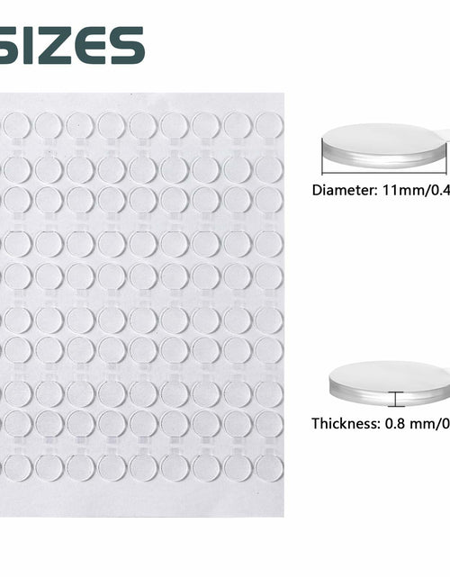 Load image into Gallery viewer, Adhesive Stick Dots Two-Sided Mounting Putty 0.4"x0.4" 600pcs Clear
