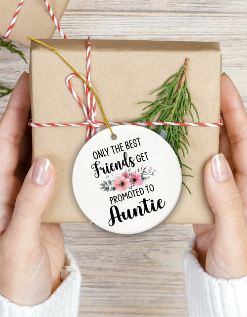 Load image into Gallery viewer, Voatok Promoted to Auntie Ornament Pregnancy Announcement Gift Decor
