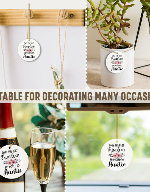 Load image into Gallery viewer, Voatok Promoted to Auntie Ornament Pregnancy Announcement Gift Decor
