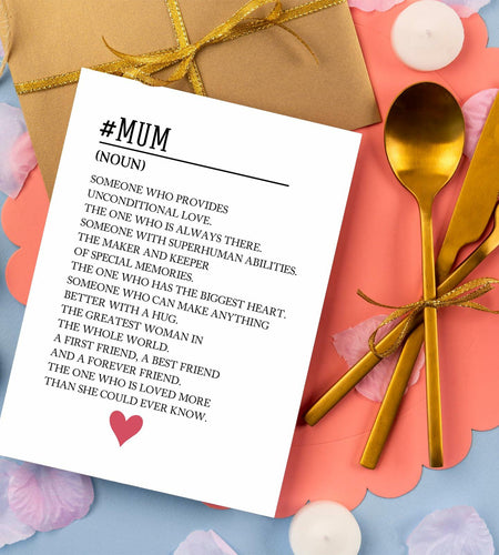 MOCO PAPER Happy Mom Birthday Card Mother's Day Gift Card From Son Daughter