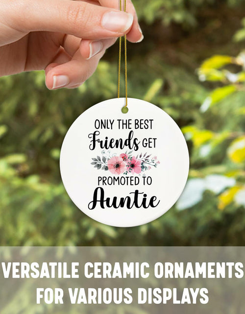 Load image into Gallery viewer, Voatok Promoted to Auntie Ornament Pregnancy Announcement Gift Decor
