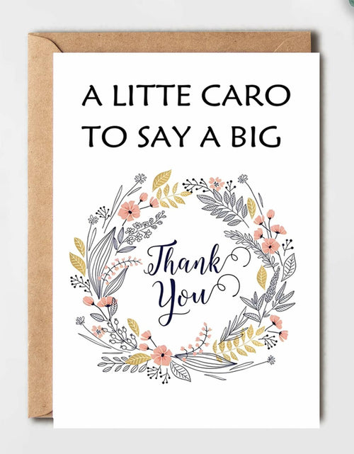 Load image into Gallery viewer, MINGUANGXIXSW Floral Thank You Cards with Kraft Envelopes 8.5x5.5 Inch
