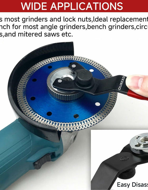 Load image into Gallery viewer, OLIREXD Adjustable Pin Wrench for Angle Grinder Machine Red
