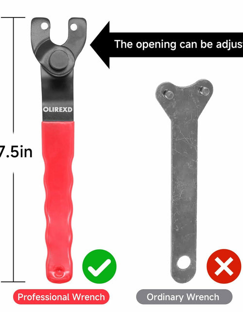 Load image into Gallery viewer, OLIREXD Adjustable Pin Wrench for Angle Grinder Machine Red
