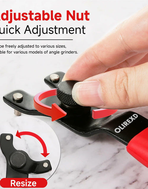 Load image into Gallery viewer, OLIREXD Adjustable Pin Wrench for Angle Grinder Machine Red
