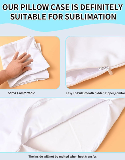 Load image into Gallery viewer, OLSUNOR 16 Pack 17.7"x17.7" White Sublimation Pillow Covers for DIY &amp; Crafts
