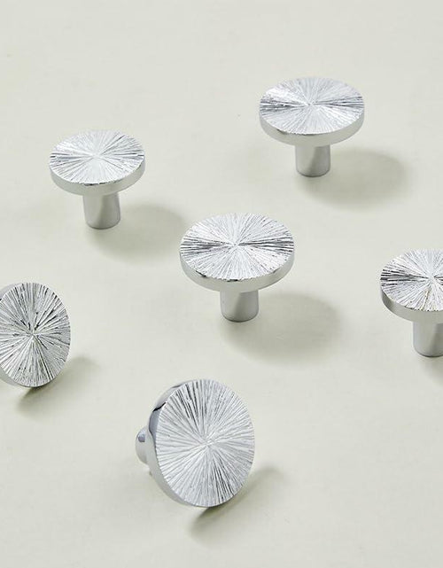 Load image into Gallery viewer, Rergy 10 Pack Silver Zinc Alloy Drawer Knobs Cabinet Pulls Decorative Hardware
