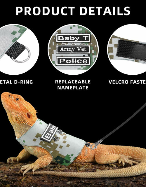 Load image into Gallery viewer, AnoleAir Bearded Dragon Adjustable Harness and Leash Green
