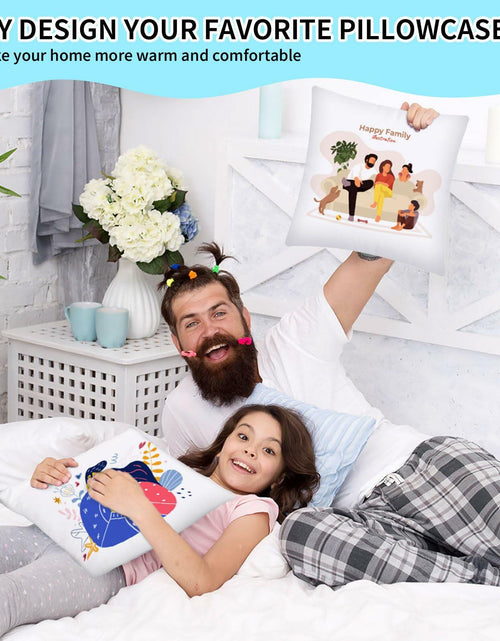 Load image into Gallery viewer, OLSUNOR 16 Pack 17.7"x17.7" White Sublimation Pillow Covers for DIY &amp; Crafts
