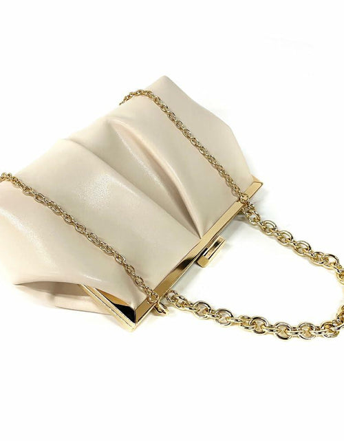 Load image into Gallery viewer, JRNDNIUO PU Leather Beige Clutch Purse Evening Bag for Women
