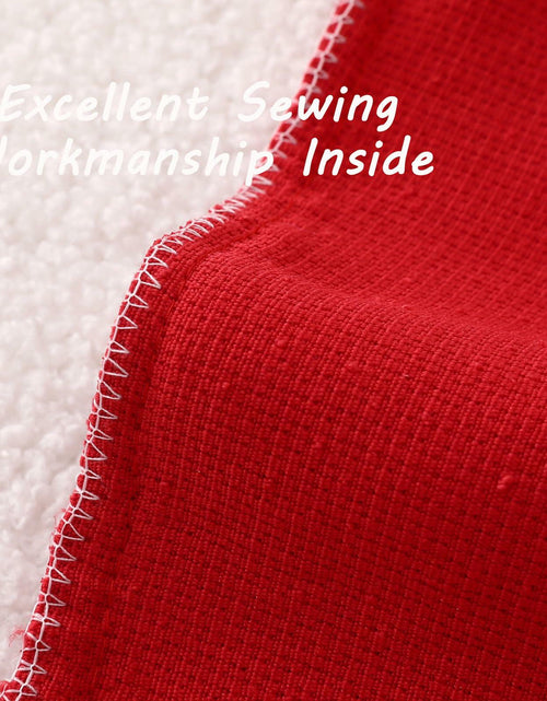 Load image into Gallery viewer, FUTEI Red Decorative Throw Pillow Covers 22x22 Inch Pack of 2 Soft Boucle
