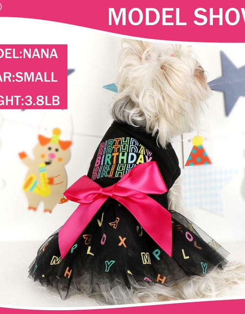 Load image into Gallery viewer, Dog Dress Puppy Costume Small Dogs Summer Spring Outfit Size S
