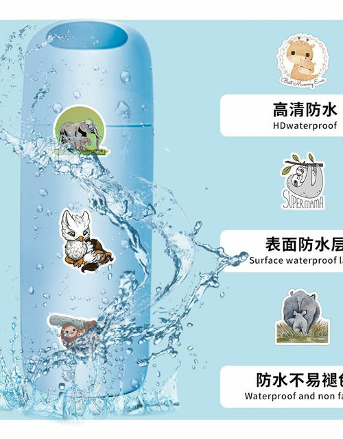 Load image into Gallery viewer, TaDadaPAO Cute Animal Stickers Zoo Theme Vinyl Waterproof 50Pcs Decals
