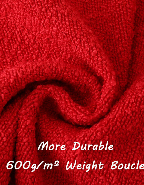 Load image into Gallery viewer, FUTEI Red Decorative Throw Pillow Covers 22x22 Inch Pack of 2 Soft Boucle
