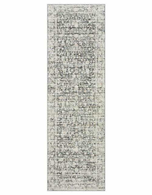 Load image into Gallery viewer, Hedlive Vintage Hallway Runner 2.6x8 Brick Red/White Non Slip Carpet
