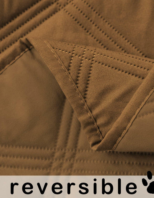Load image into Gallery viewer, fuguitex Waterproof Reversible Dog Blanket Small 30x53 Brown Size 30x53
