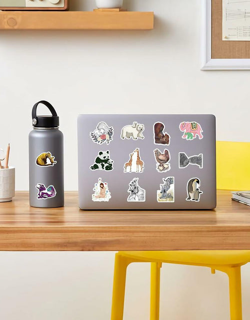 Load image into Gallery viewer, TaDadaPAO Cute Animal Stickers Zoo Theme Vinyl Waterproof 50Pcs Decals
