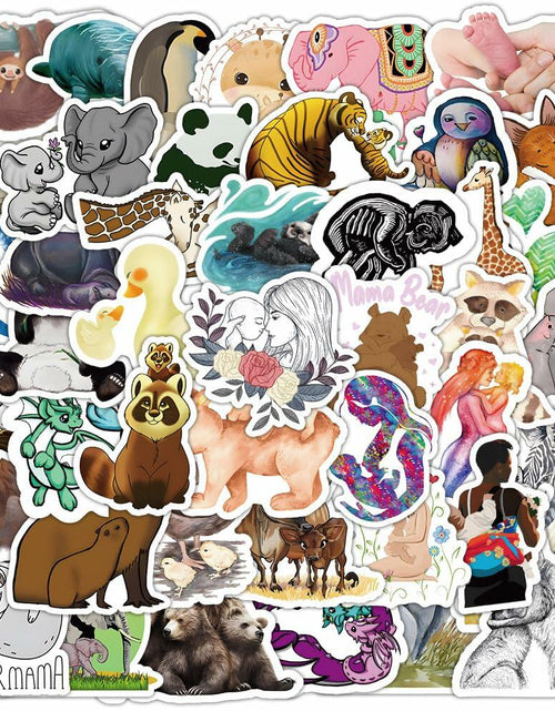 Load image into Gallery viewer, TaDadaPAO Cute Animal Stickers Zoo Theme Vinyl Waterproof 50Pcs Decals
