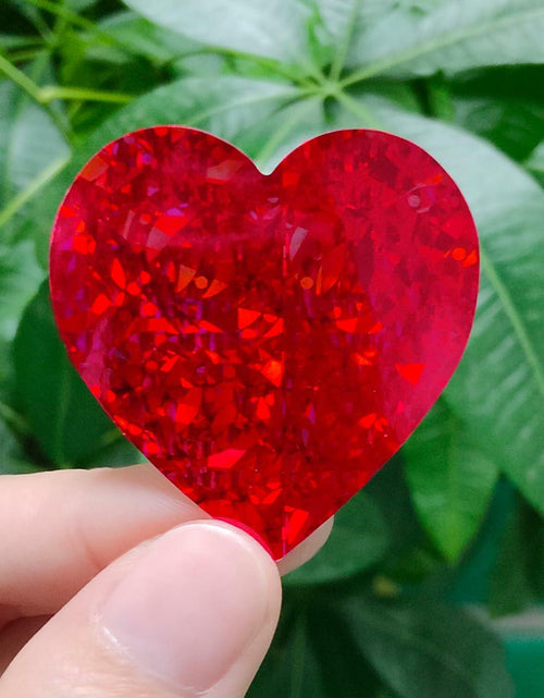 Load image into Gallery viewer, Dzrige 500pcs Red Heart Shape Glitter Stickers Love Scrapbooking Labels
