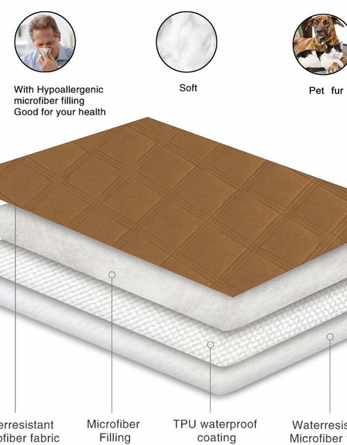Load image into Gallery viewer, fuguitex Waterproof Reversible Dog Blanket Small 30x53 Brown Size 30x53
