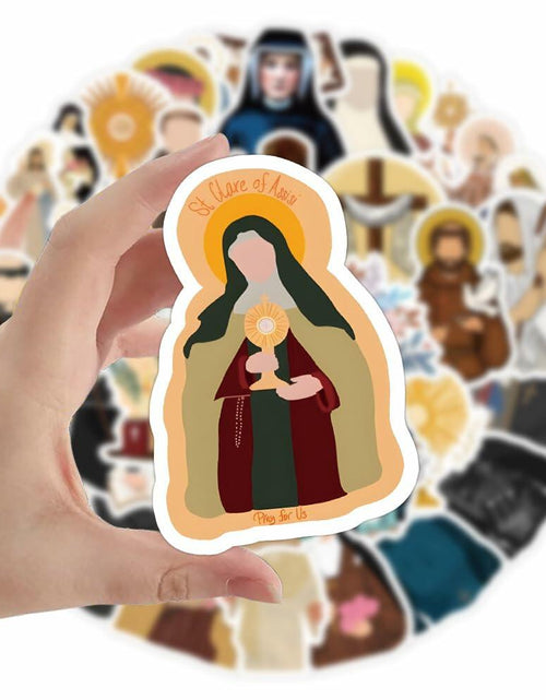 Load image into Gallery viewer, TaDadaPAO Cloisterer Christian Cross Stickers Waterproof Vinyl 50 Pcs
