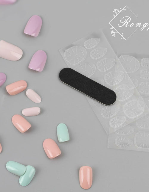 Load image into Gallery viewer, Press On Nails Short Square 24pcs Reusable Colorful Full Cover False Nails
