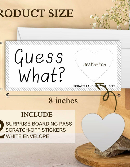Load image into Gallery viewer, Guess What Surprise Scratch Cards 3x8in Silver 2 Set Personalized Travel Gift
