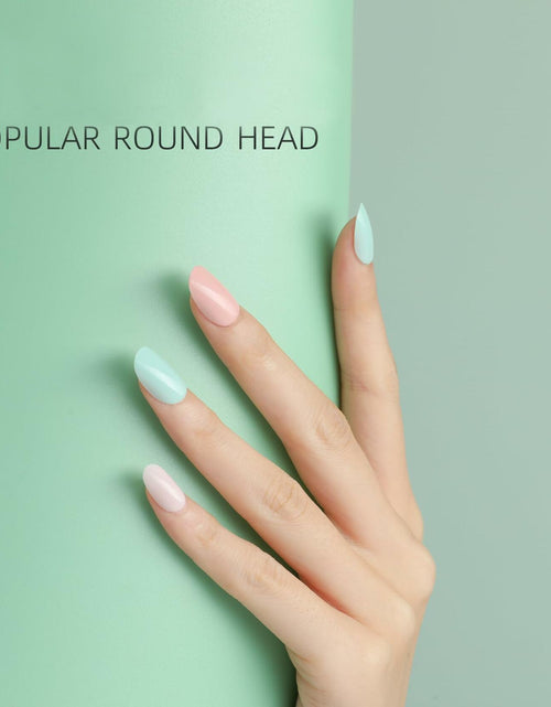 Load image into Gallery viewer, Press On Nails Short Square 24pcs Reusable Colorful Full Cover False Nails
