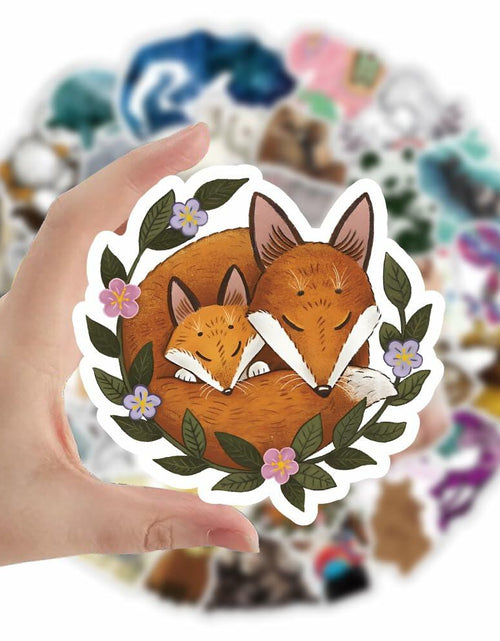 Load image into Gallery viewer, TaDadaPAO Cute Animal Stickers Zoo Theme Vinyl Waterproof 50Pcs Decals
