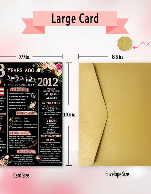 Load image into Gallery viewer, Happy 13th Birthday Card Gifts for Girls Daughter Niece Sister Teenagers
