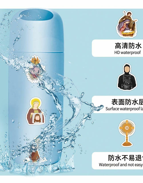 Load image into Gallery viewer, TaDadaPAO Cloisterer Christian Cross Stickers Waterproof Vinyl 50 Pcs

