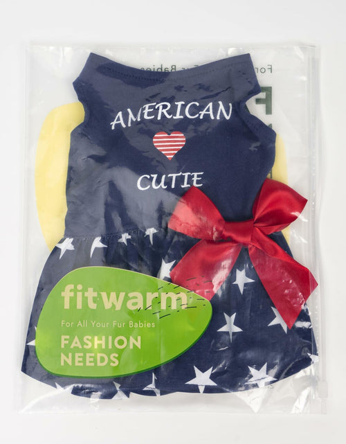 Load image into Gallery viewer, Fitwarm 100% Cotton Holiday Make A Wish Dog Dress Black Size XXS
