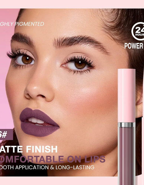 Load image into Gallery viewer, BestBy08/27 evpct Lip Liner Pencil &amp; Lip Gloss Set Plum Purple 06#
