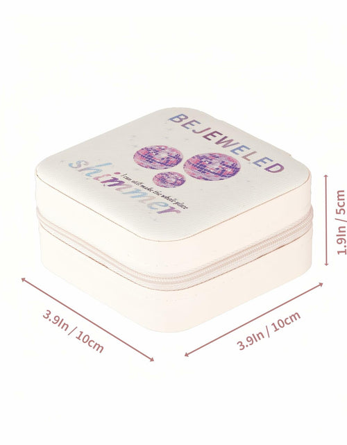 Load image into Gallery viewer, Sincerez Jewelry Box Small Portable Organizer Rings Necklaces Black
