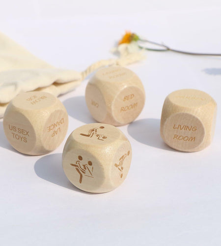 Funny Date Night Dice Set 4 PCS Love Relationship Game for Adults