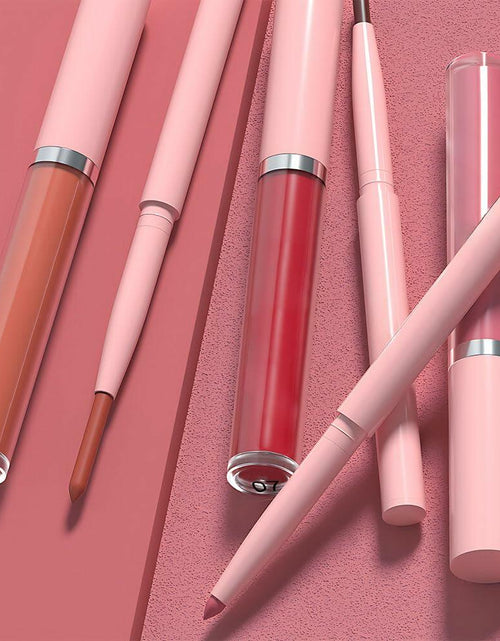 Load image into Gallery viewer, BestBy08/27 evpct Lip Liner Pencil &amp; Lip Gloss Set Waterproof Matte Pink 09#
