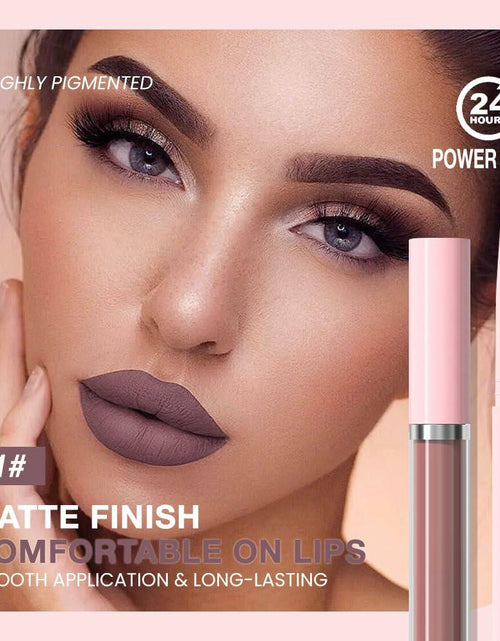 Load image into Gallery viewer, BestBy08/27 evpct Lip Liner Pencil &amp; Lip Gloss Set Dark Red 02#

