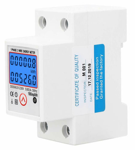 DDS6619-526L-2 Single Phase Electric Energy Meter Level 1 Accuracy Backlight