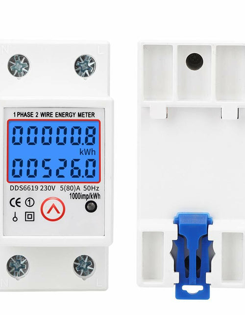 Load image into Gallery viewer, DDS6619-526L-2 Single Phase Electric Energy Meter Level 1 Accuracy Backlight
