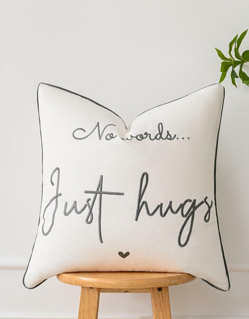 Load image into Gallery viewer, Sunkifover Embroidered Decorative Throw Pillow Cover 18x18 Grey
