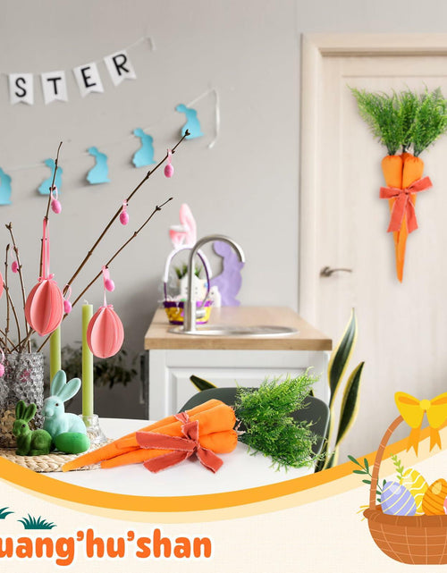 Load image into Gallery viewer, Easter Artificial Carrots Decor Large Fabric Set 6 Pcs 17.7'',13.7'',11.8''
