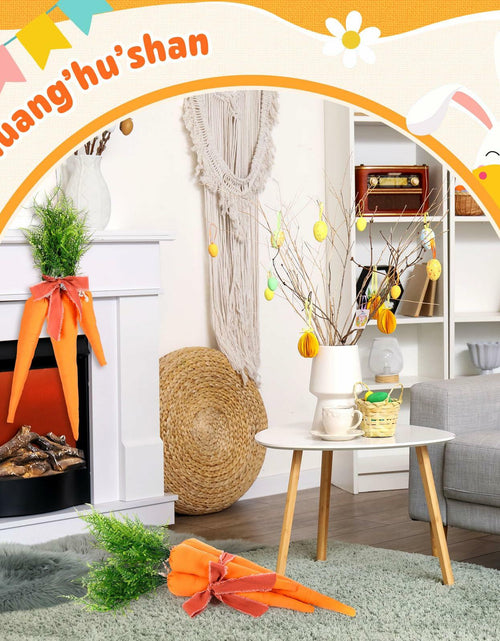 Load image into Gallery viewer, Easter Artificial Carrots Decor Large Fabric Set 6 Pcs 17.7'',13.7'',11.8''
