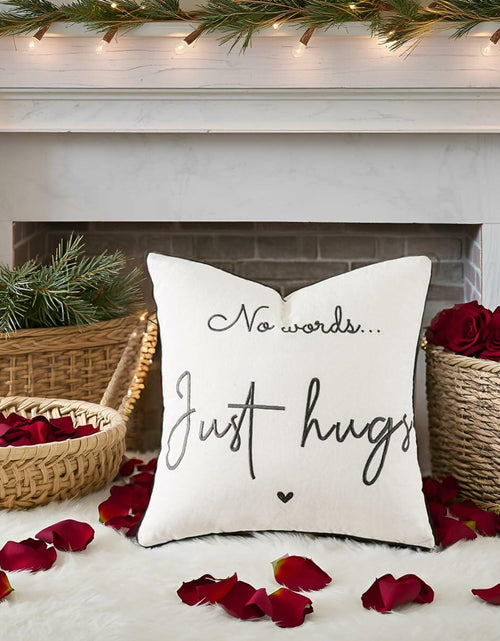 Load image into Gallery viewer, Sunkifover Embroidered Decorative Throw Pillow Cover 18x18 Grey
