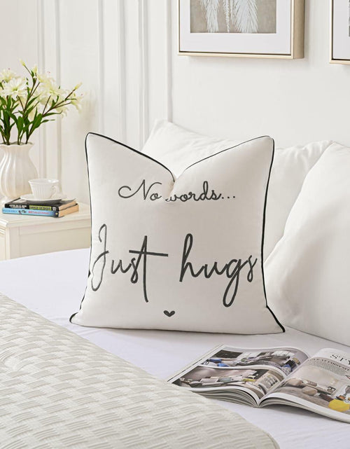 Load image into Gallery viewer, Sunkifover Embroidered Decorative Throw Pillow Cover 18x18 Grey
