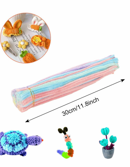 Load image into Gallery viewer, CertBuy 1600PCS Colorful Pipe Cleaners Chenille Stems 10 Colors Bulk Craft

